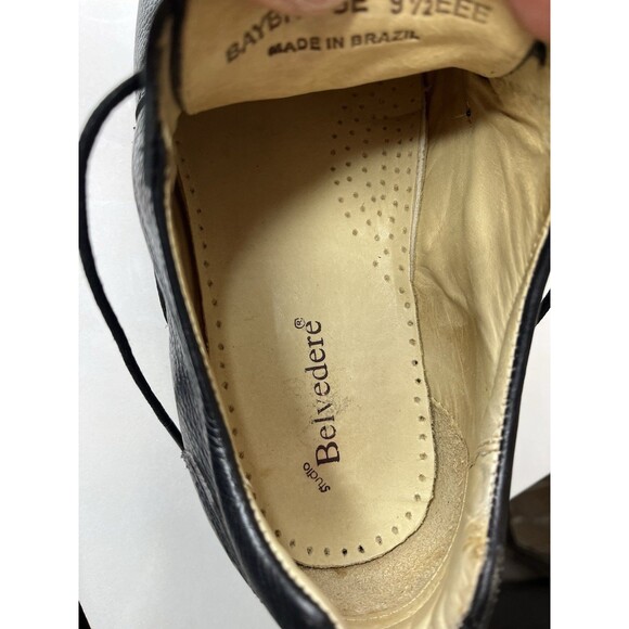 Studio Belvedere Bay Bridge Mens Black Oxford Casual Shoes 9.5 EEE Extra Wide main image 7